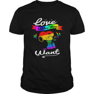 Snoopy And Woodstock Love Who You Wants Lgbt Shirt